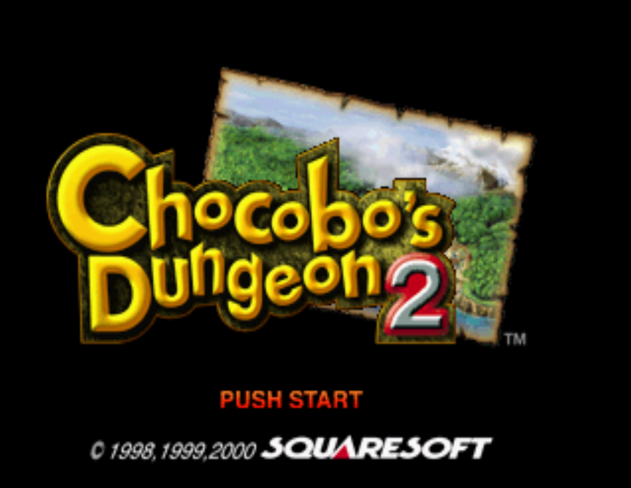 Chocobos Dungeon 2 Title Screen